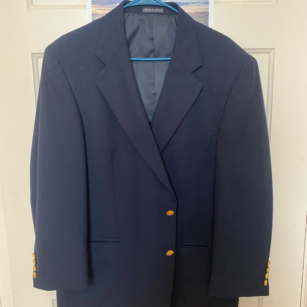 Mens Bowdon Navy Blazer Size: 43R